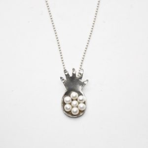 Pineapple Necklace Silver