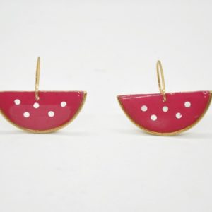 Gold Watermelon Earrings