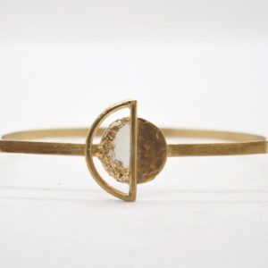 StarDrops Boho Bracelet Forged Gold Handcuffs