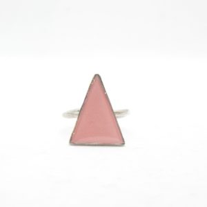 Toucan Ring Triangle Large Light Silver