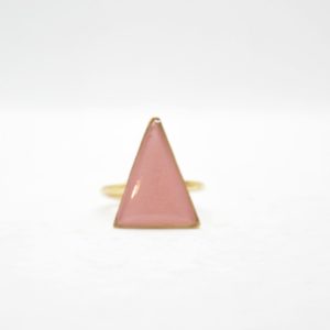 Toucan Ring Triangle Large Light Gold