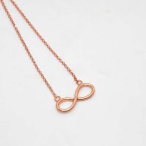 Necklace Infinity Pink-Gold