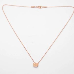 Crown Necklace Pink-Gold