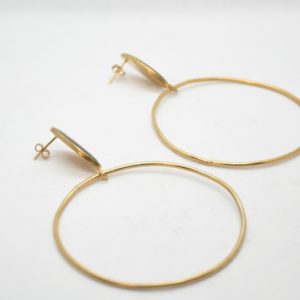Toucan Earrings Large Gold Rings