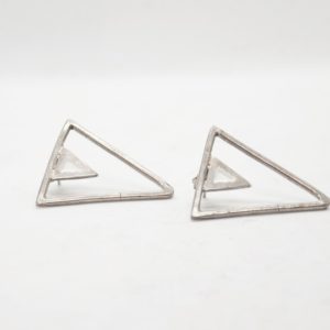 Rabilonga Boho Earrings Silver Triangles