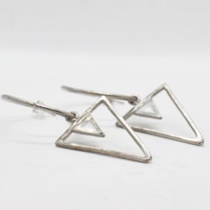Rabilonga Boho Earrings Rings Silver Triangles