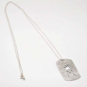 Necklace Identity Large Monogram Silver
