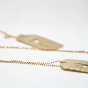 Necklace Identity Large Monogram Gold