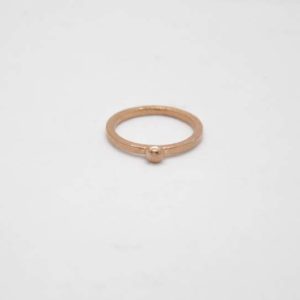 Δαχτυλίδι Βεράκι Με Μπίλια Ροζ-Χρυσό