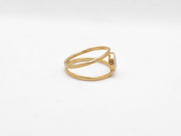 Δαχτυλίδι Διπλό Με Χρώμα Χρυσό