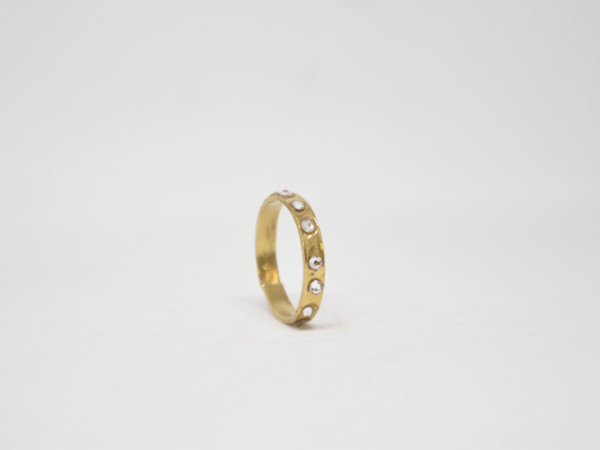 Δαχτυλίδι Βεράκι Με Swarovski Χρυσό