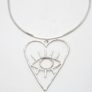 Barn Heart Heart Necklace Silver