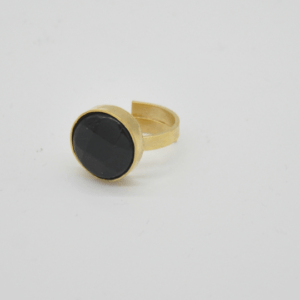 Ring With Gold Stone