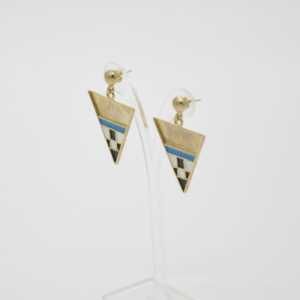 Magpie Earrings Triangles Near Gold