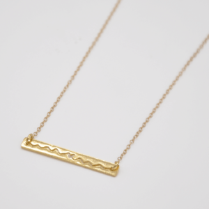 Necklace With Chain And Gold Plate