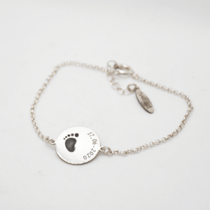 Bracelet With Baby Foot Silver