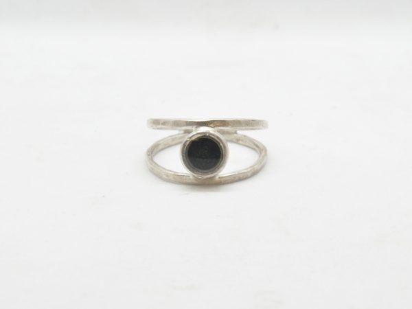 Double Ring With Silver Color
