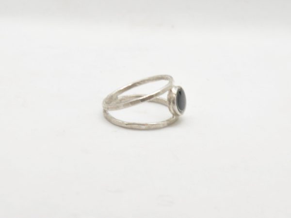 Double Ring With Silver Color