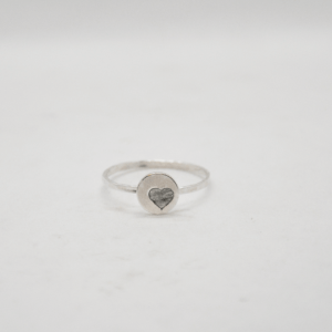 Wreath Ring With Silver Heart