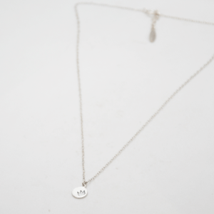 Necklace With Engraved Silver Crown