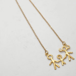Necklace With Family Gold