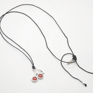 Cherry Necklace Silver