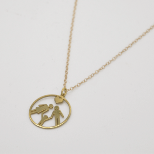 Necklace With Gold Family