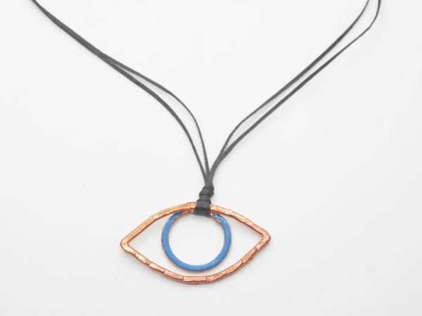 Blue Eye Rose-Gold Necklace