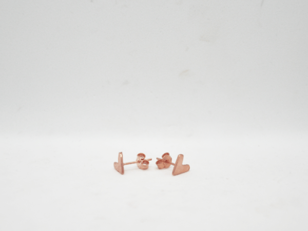 Earrings Hearts Pink Gold