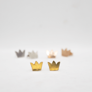 Earrings Gold Crowns