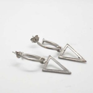 Earrings Rings Triangle Silver